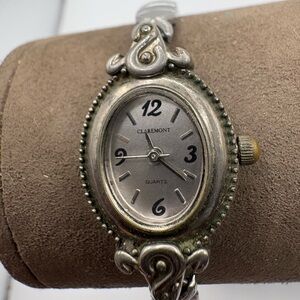 Claremont Vintage Quartz Women’s Watch – Ornate Silver Tone – Needs Battery